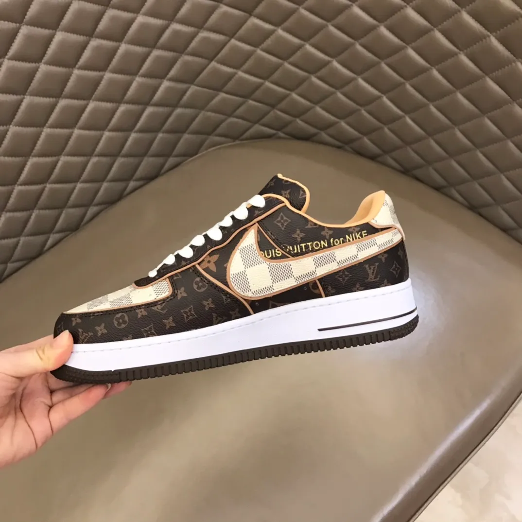 Men's shoes 💰p420 "*OUIS *UITTO*" x OFF-WHITE x Nike tripartite collaboration! Trendy and cool men's casual sports shoes with unrivaled color matching. The design idea basically continues the style of THE TEN. The Swoosh line and tongue label have a very familiar visual effect and are both fashionable and trendy! A must-have for fashionistas! The effect on your feet is absolutely stunning! Size: 38-45